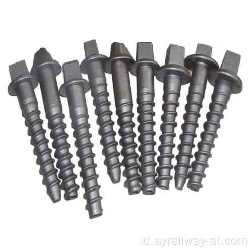 Screw spike untuk Railroad